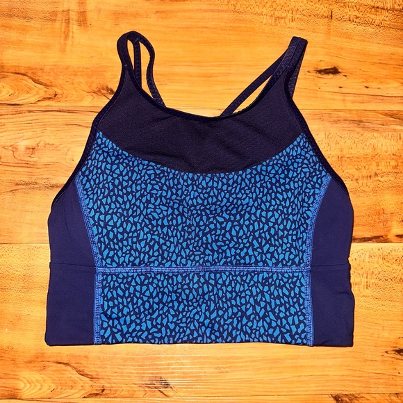 Lululemon Clip-In Long Line Bra
Miss Mosaic Lakeside Blue Hero Blue / Hero Blue - Picture 2 of 8